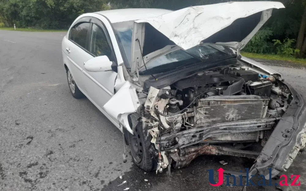 Qaxda qəza - Xəsarət alanlar var - FOTO