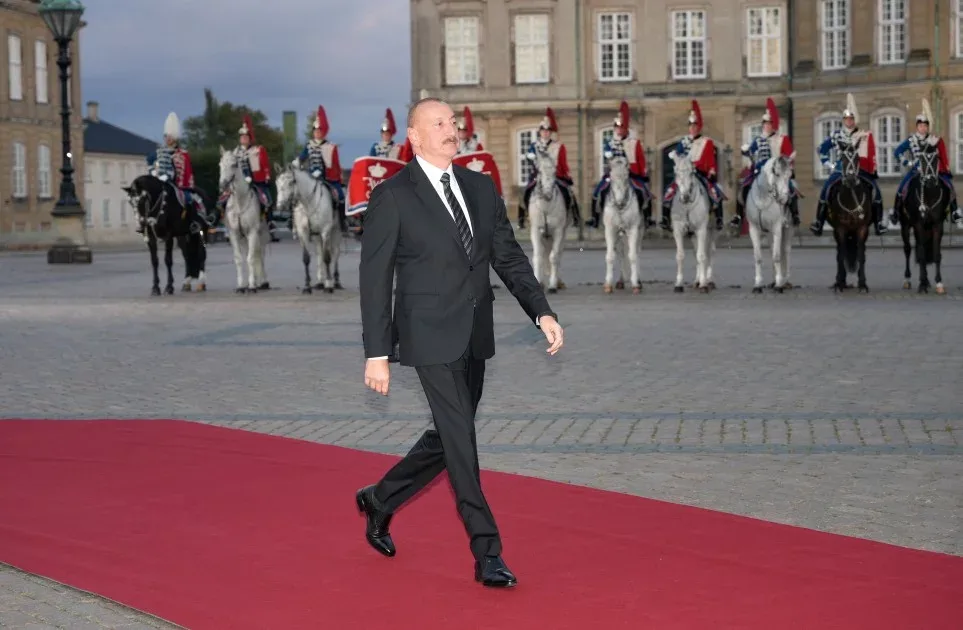 İlham Əliyev Kopenhagendə ziyafətdə iştirak etdi