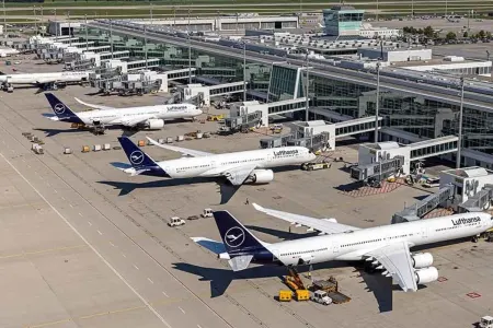 Münhen hava limanı bağlandı