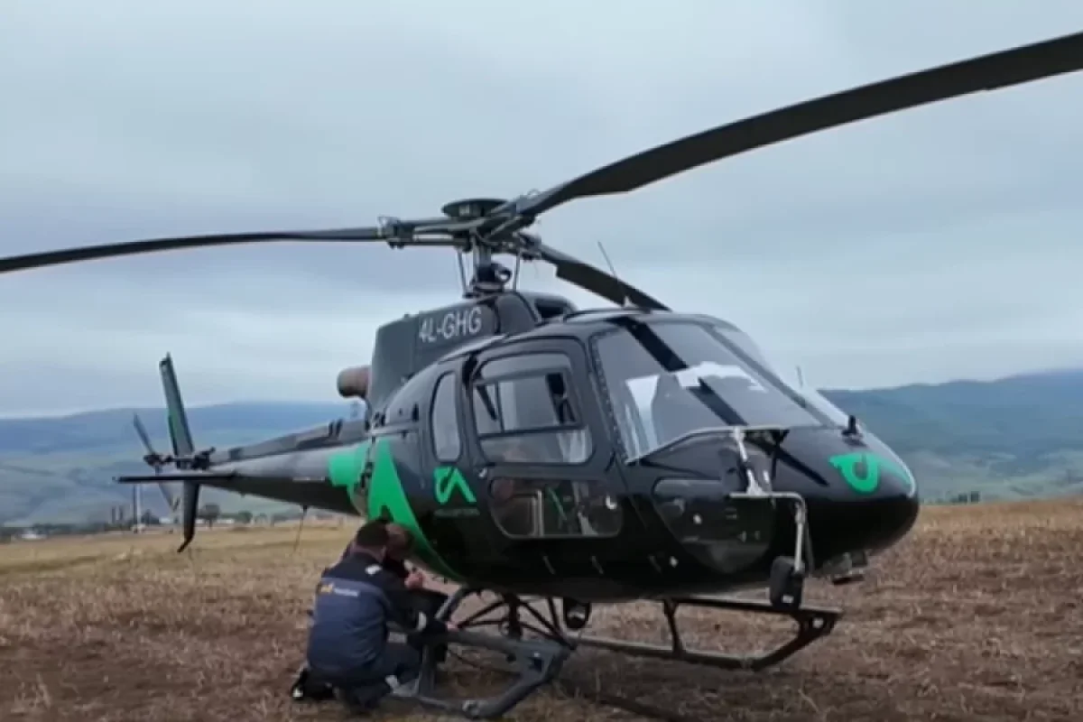 Azərbaycanda helikopterlə qızıl axtarılır - VİDEO