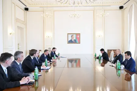 Prezident Xorvatiya parlamentinin sədrini qəbul etdi - Foto