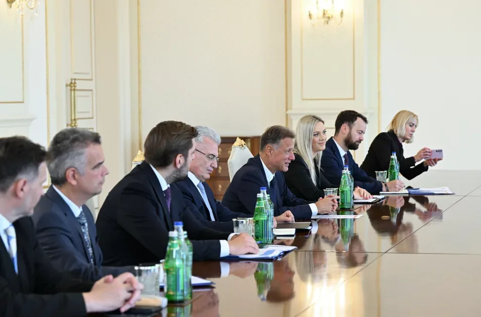 Prezident Xorvatiya parlamentinin sədrini qəbul etdi - Foto