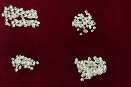 120 karatlıq brilyantı gömrükdən qanunsuz keçirmək istədilər - Foto