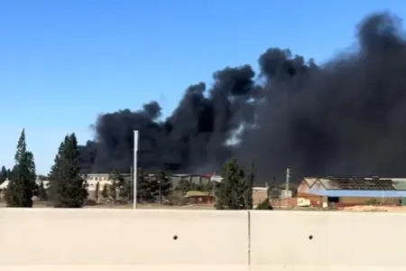 Gəncədə güclü yanğın - Video