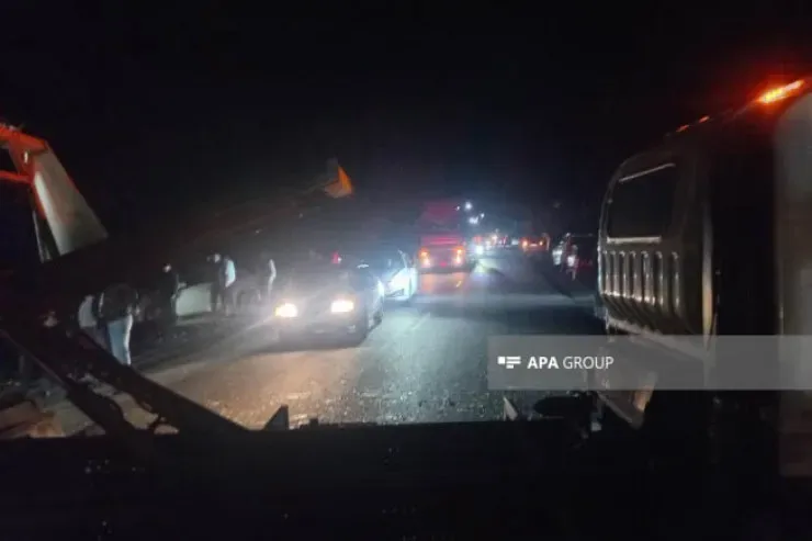 Zaqatalada ağır qəza - Xeyli sayda yaralı var - Fotolar