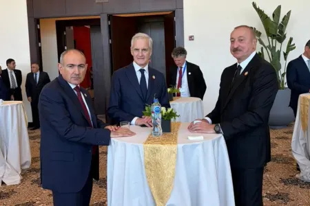 Prezident Misirdə Paşinyanla söhbətləşdi - Fotolar
