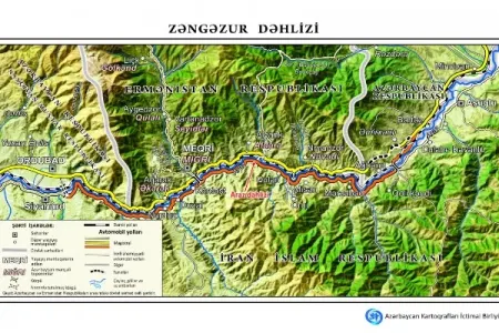 Zəngəzur dəhlizinin xəritəsi hazırlanıb