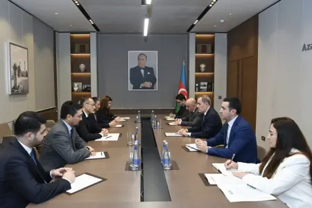 Ceyhun Bayramov TÜRKPA-nın yeni baş katibi ilə görüşdü