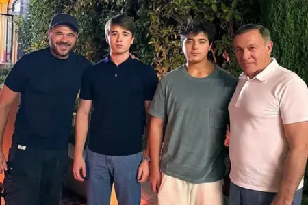 Emin atası ilə özünü təbrik etdi - Fotolar