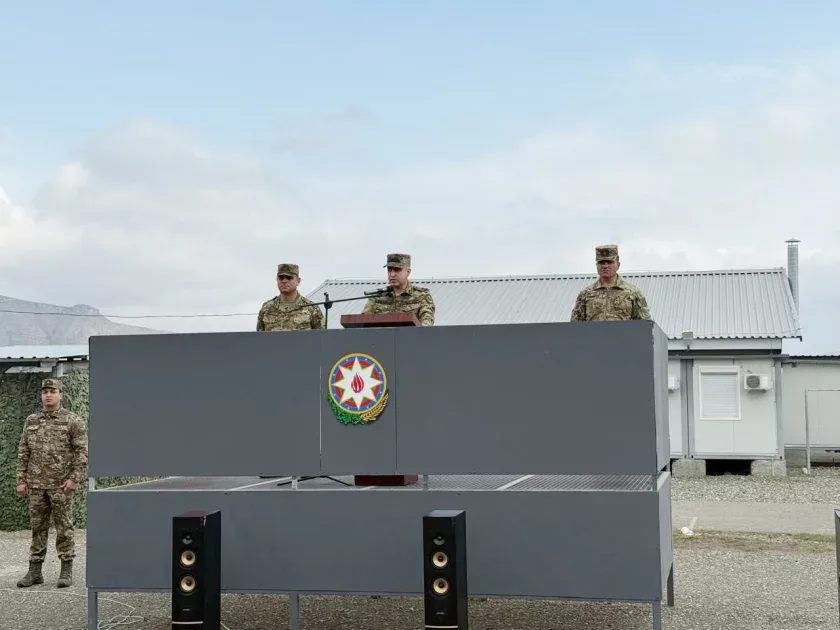 Hərbi prokuror xüsusi təyinatlılarla görüşdü - Fotolar