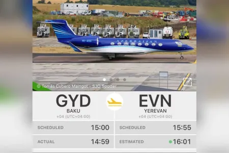 AZAL-ın təyyarəsi uzun fasilədən sonra İrəvanda