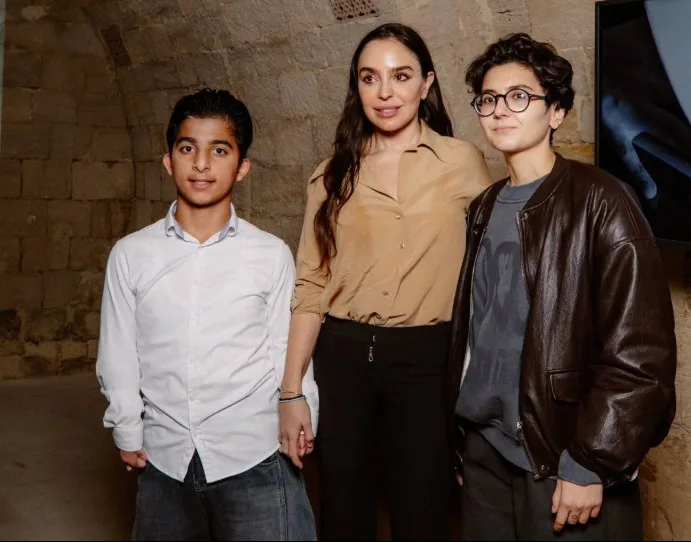 Leyla Əliyeva Əminə ilə sərgidə... - Fotolar