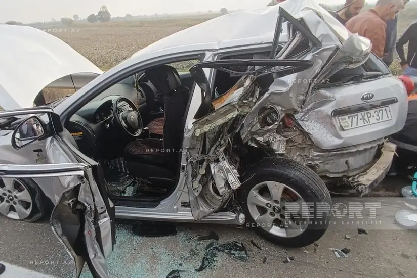 Salyanda yol qəzası: Xəsarət alanlar var