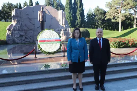 Hakan Fidanın müavini Bakıya gəldi - Fotolar