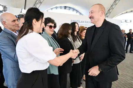 İlham Əliyev onlarla da görüşdü - Fotolar