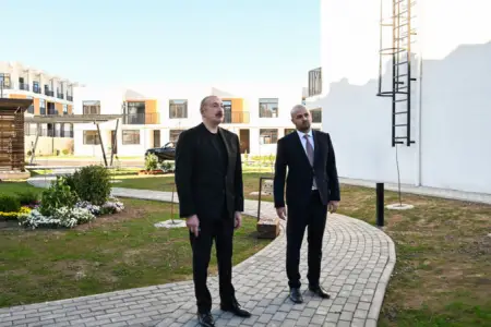 Prezident Zəngilanda gedən işlərlə tanış oldu - Fotolar