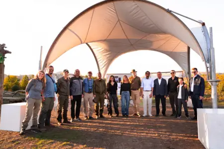 Leyla və Arzu Əliyevalar Axar-Baxar Milli Parkının açılışında