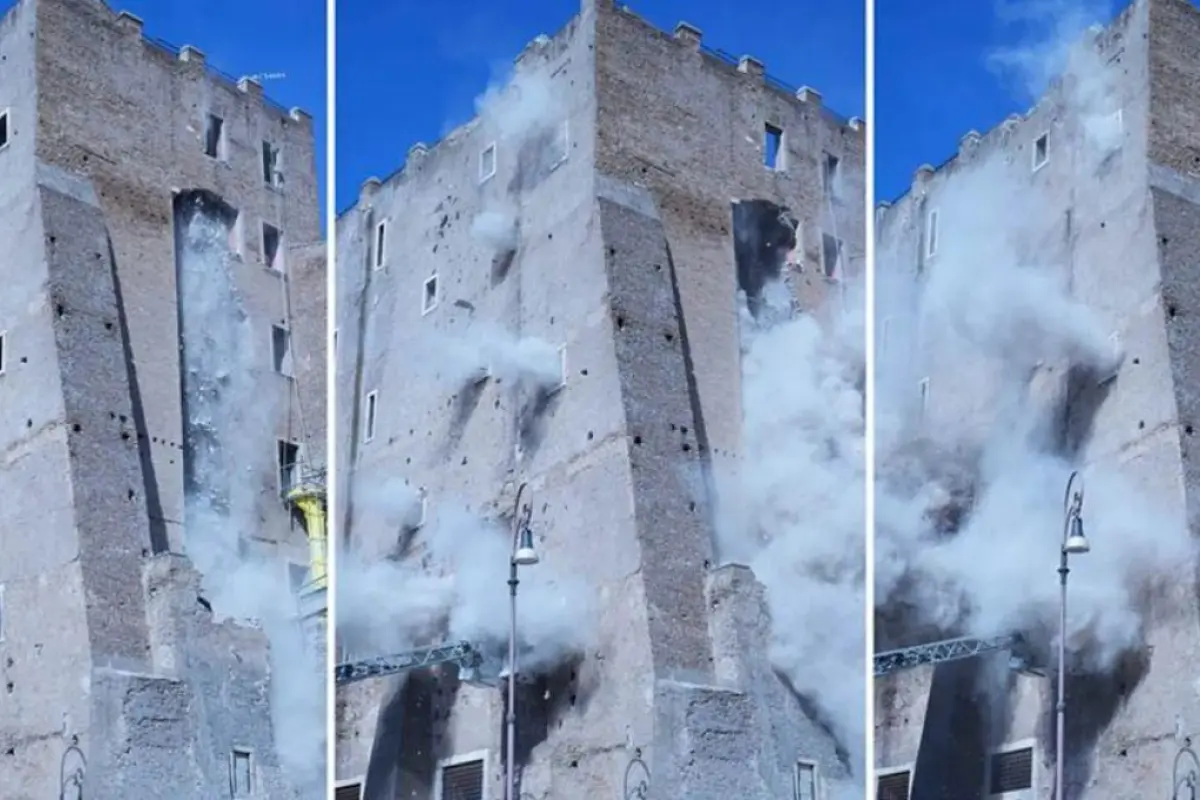 Romada min illik tarixi qüllə çökdü — Yaralılar var