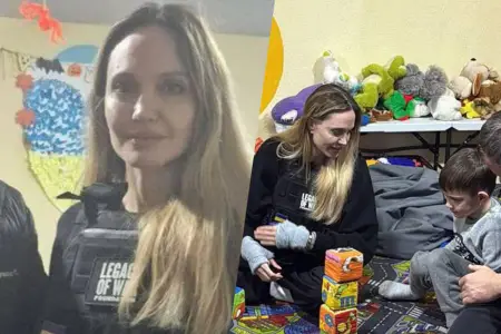 Ancelina Coli Ukraynaya səfər etdi – Fotolar