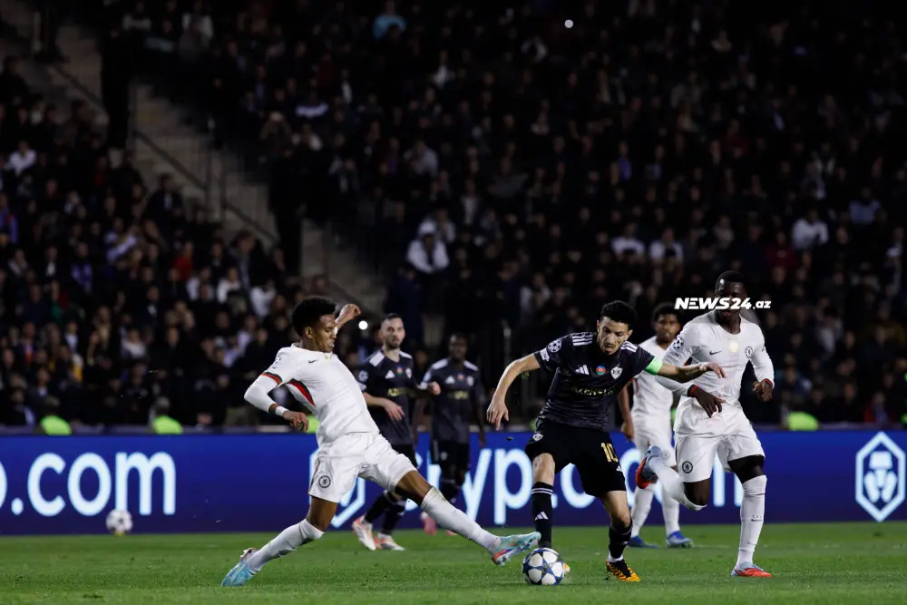 "Qarabağ" - "Çelsi" oyunundan fotolar