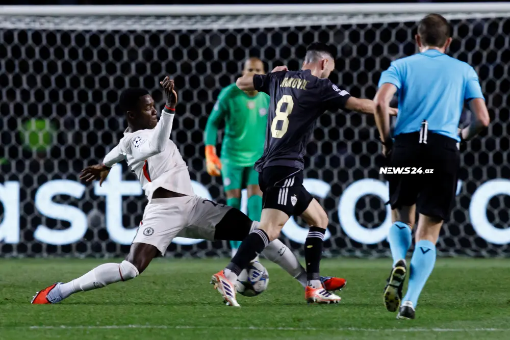 "Qarabağ" - "Çelsi" oyunundan fotolar