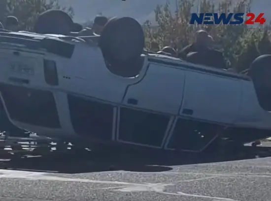 Naxçıvanda avtomobil aşıb – Fotolar