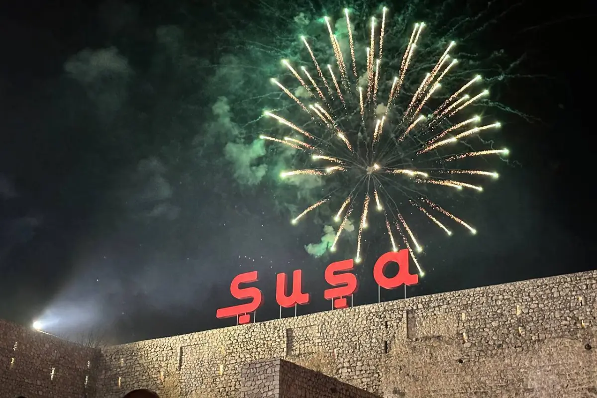 Şuşada 8 Noyabr – Zəfər Günü münasibətilə atəşfəşanlıq olub