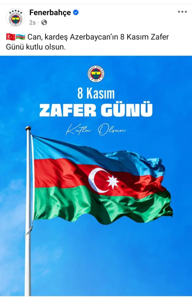 Türkiyənin üç nəhəng futbol klubu Azərbaycan xalqını təbrik etdi – Foto