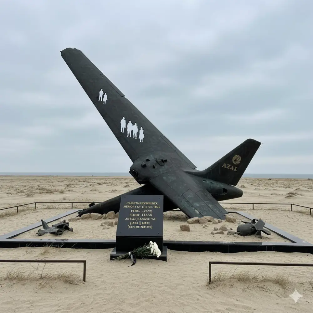 Aktauda qəzaya uğrayan təyyarəmizə bu üç abidədən biri qoyulacaq – Fotolar