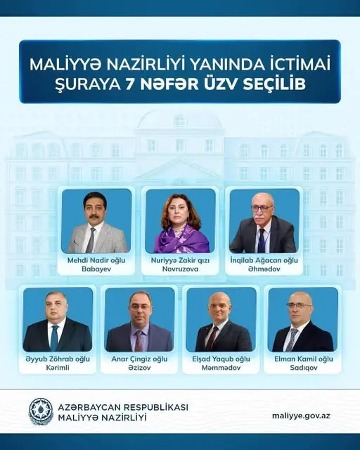 Maliyyə Nazirliyi yanında İctimai Şuraya 7 nəfər üzv seçildi - Foto 