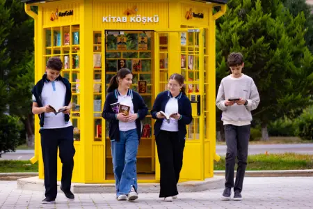 “AzerGold”un təşəbbüsü ilə Göygöldə interaktiv kitab köşkü istifadəyə verildi - Foto