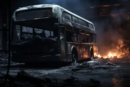 Məmmədlidə yanğın: istismara yararsız avtobuslar yandı –Video