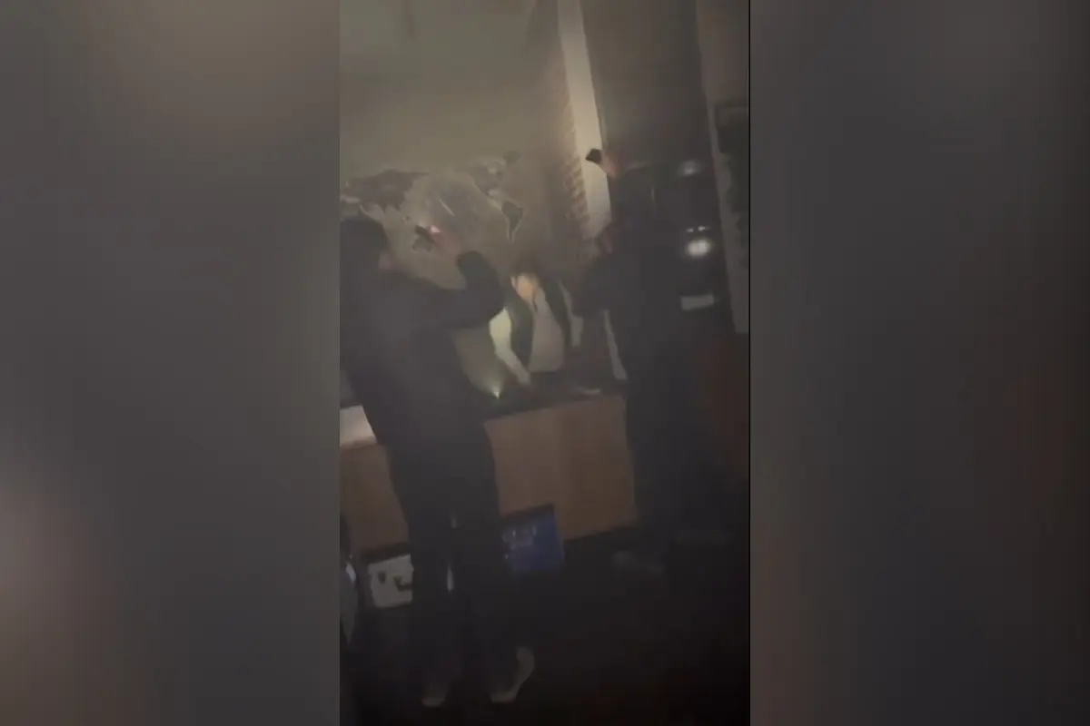 Dəhşətli yanğından son görüntülər - Video