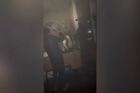 Dəhşətli yanğından son görüntülər - Video