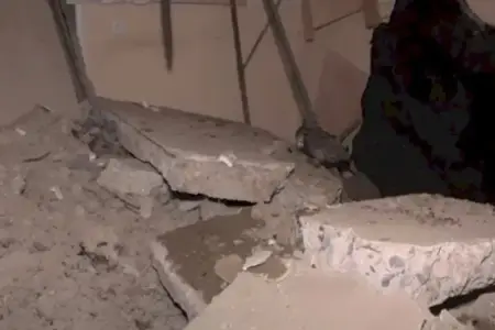 Goranboyda beşmərtəbəli binada döşəmə çökdü: 4 nəfər xəsarət aldı, 60 ailə evakuasiya edildi- YENİLƏNDİ