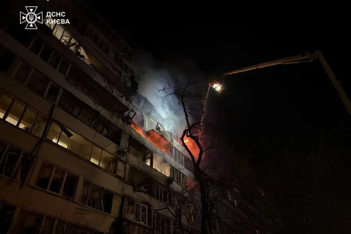 Kiyev vuruldu: Ölən və yaralılar var 