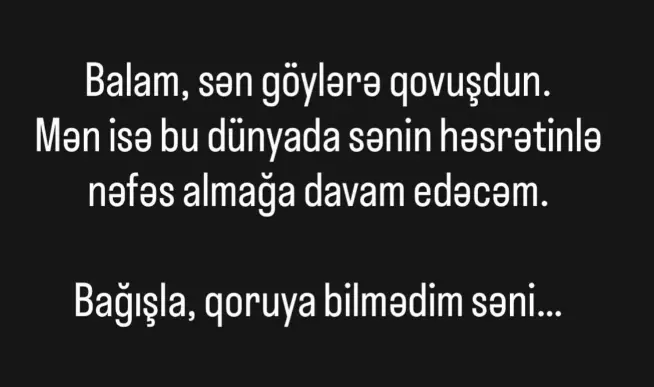 "Bağışla, qoruya bilmədim səni..." - Foto