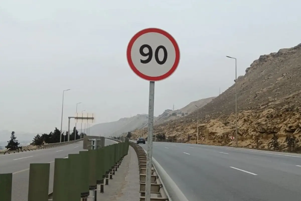 Bu yolda sürət həddi endirildi