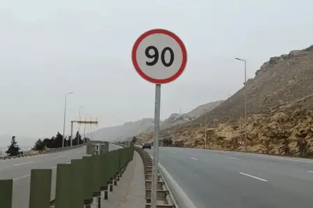 Bu yolda sürət həddi endirildi