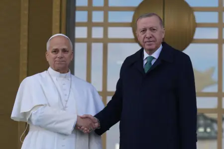 Ərdoğan Roma Papasını qəbul etdi - Foto