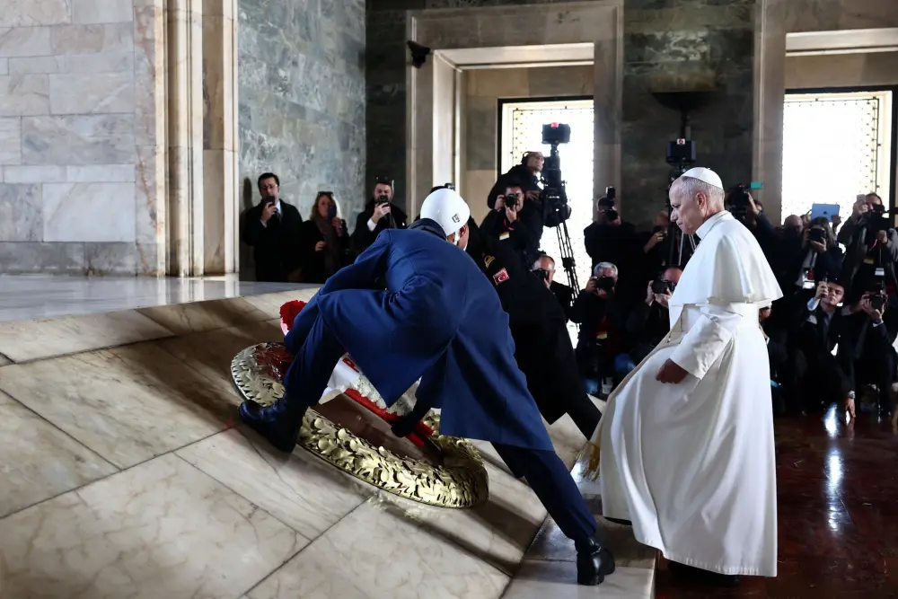 Ərdoğan Roma Papasını qəbul etdi - Foto