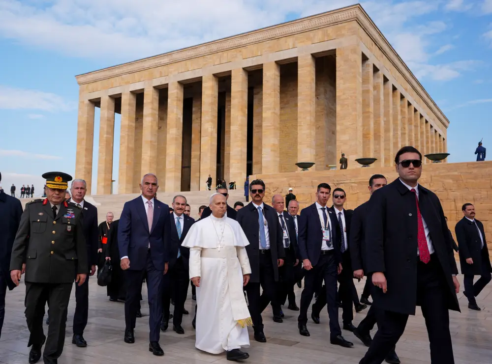 Ərdoğan Roma Papasını qəbul etdi - Foto