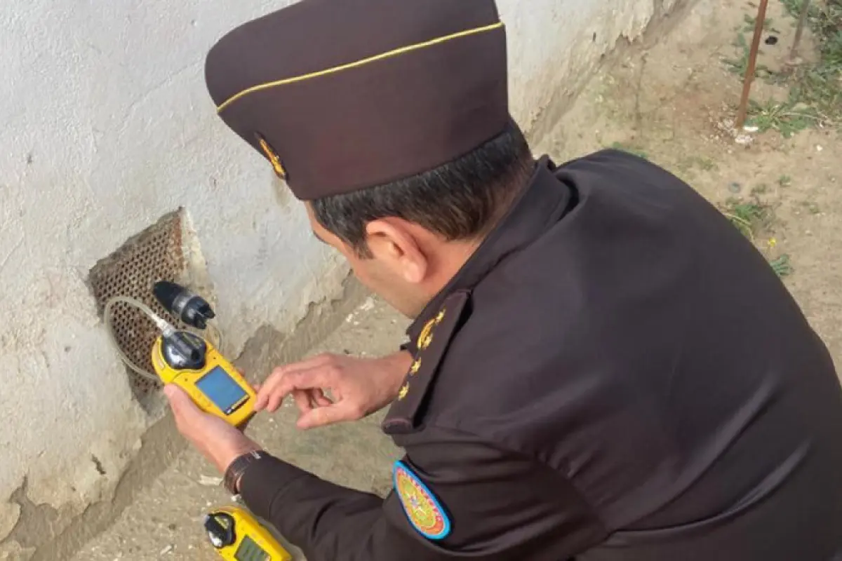 “Yanar dağ”ın yaxınlığındakı evlərə metan qazı sızıb – Fotolar