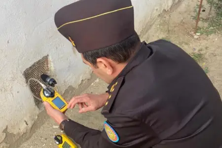 “Yanar dağ”ın yaxınlığındakı evlərə metan qazı sızıb – Fotolar