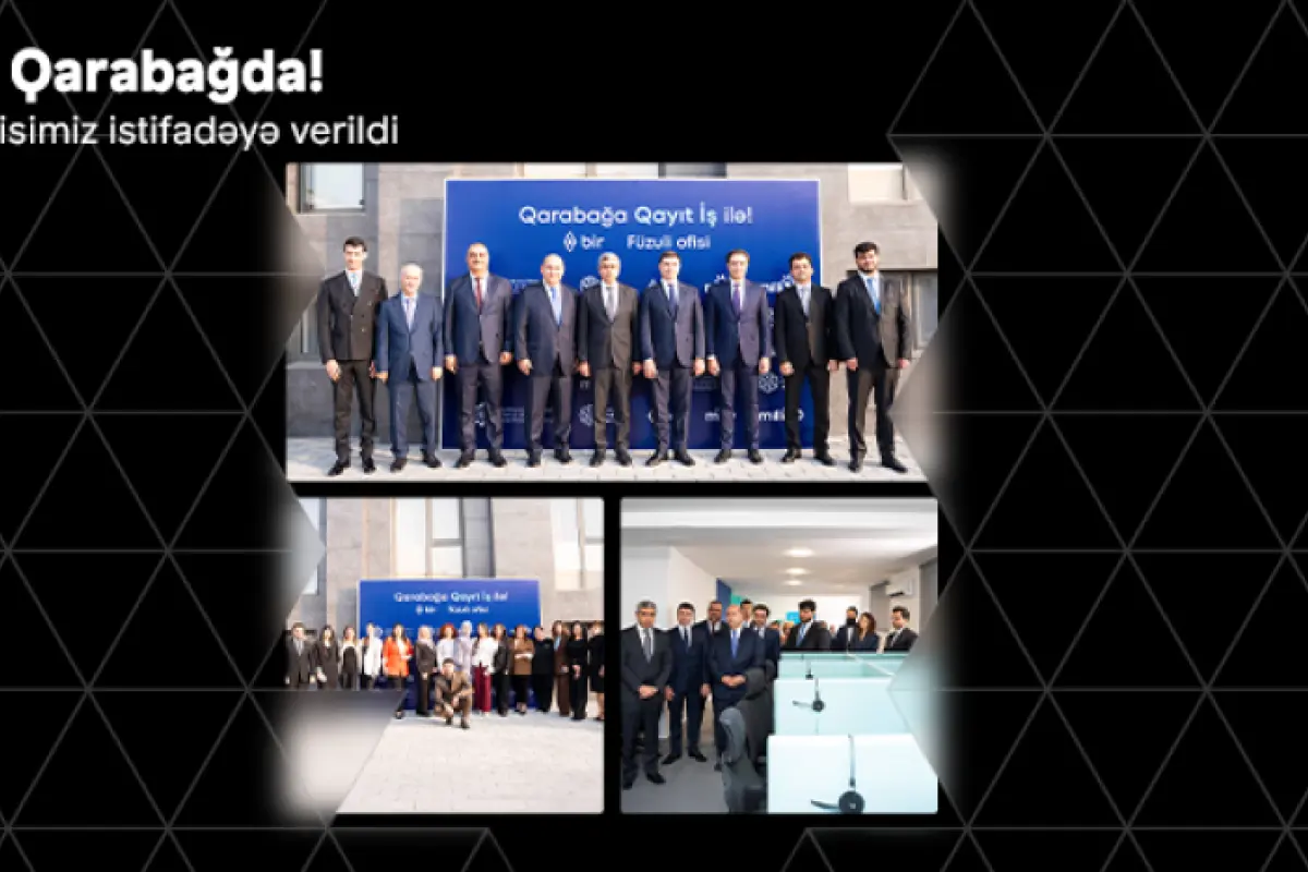 Bir ekosistemindən Qarabağda daha bir təşəbbüs: m10 və Milliön telesatış xidmətləri üçün yeni ofis açıldı