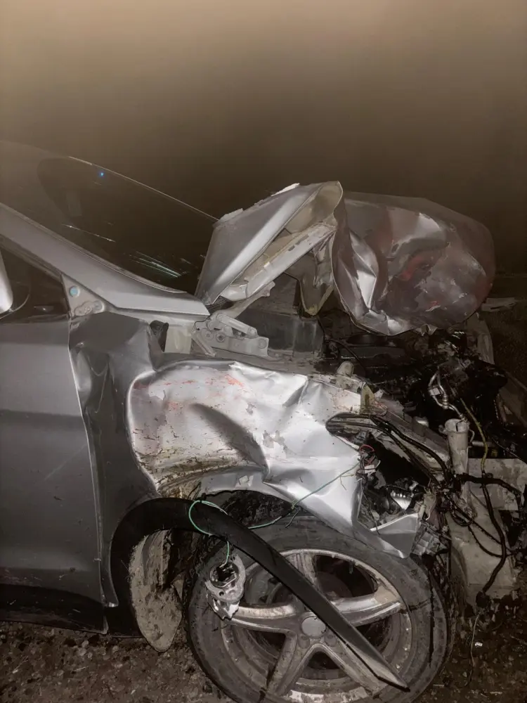 Ruslan Sabirli qəzaya düşdü - Fotolar