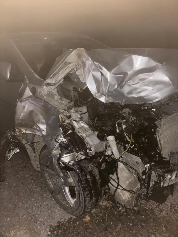 Ruslan Sabirli qəzaya düşdü - Fotolar