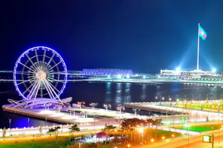 Bakı Yeni ilə hazırlaşır: bulvarda buz meydançası quruldu