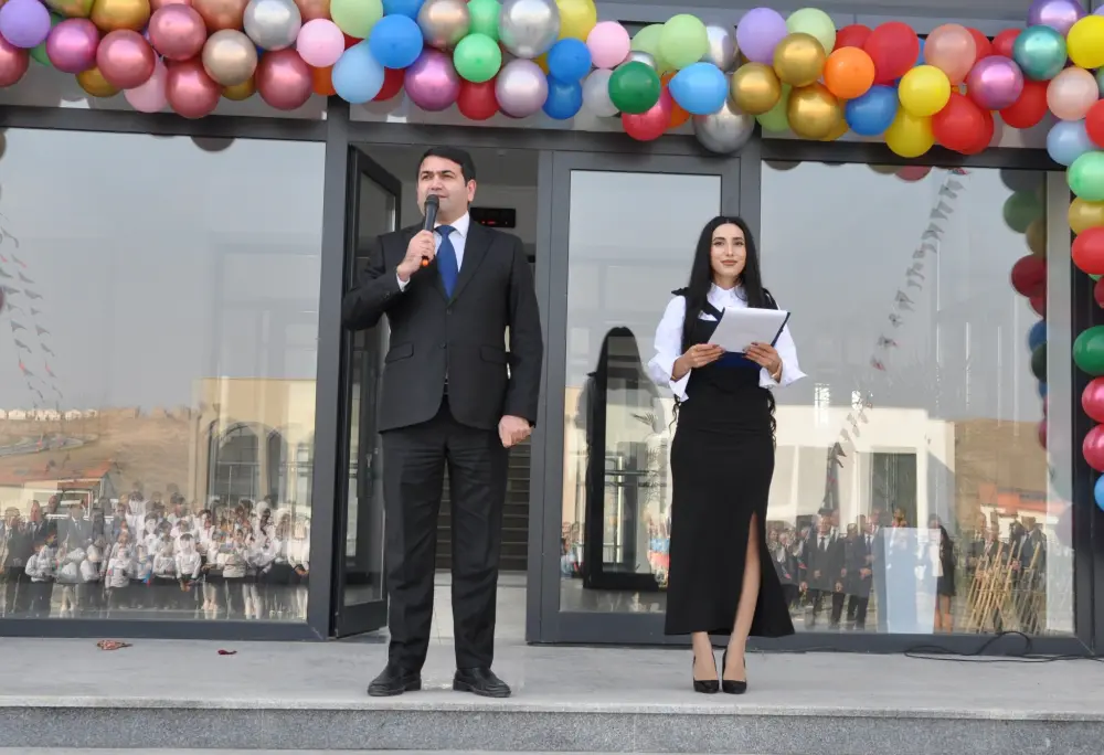 Horovlu kənd tam orta məktəbi fəaliyyətə başladı – Fotolar