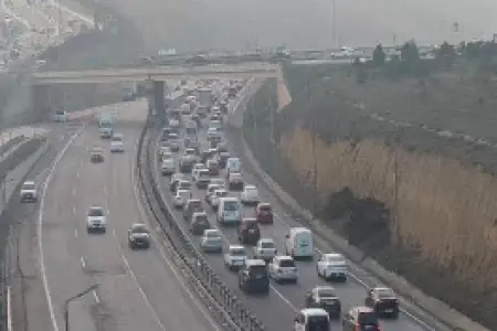 Kənar dairəvi yolda qəza olub, sıxlıq var - Foto